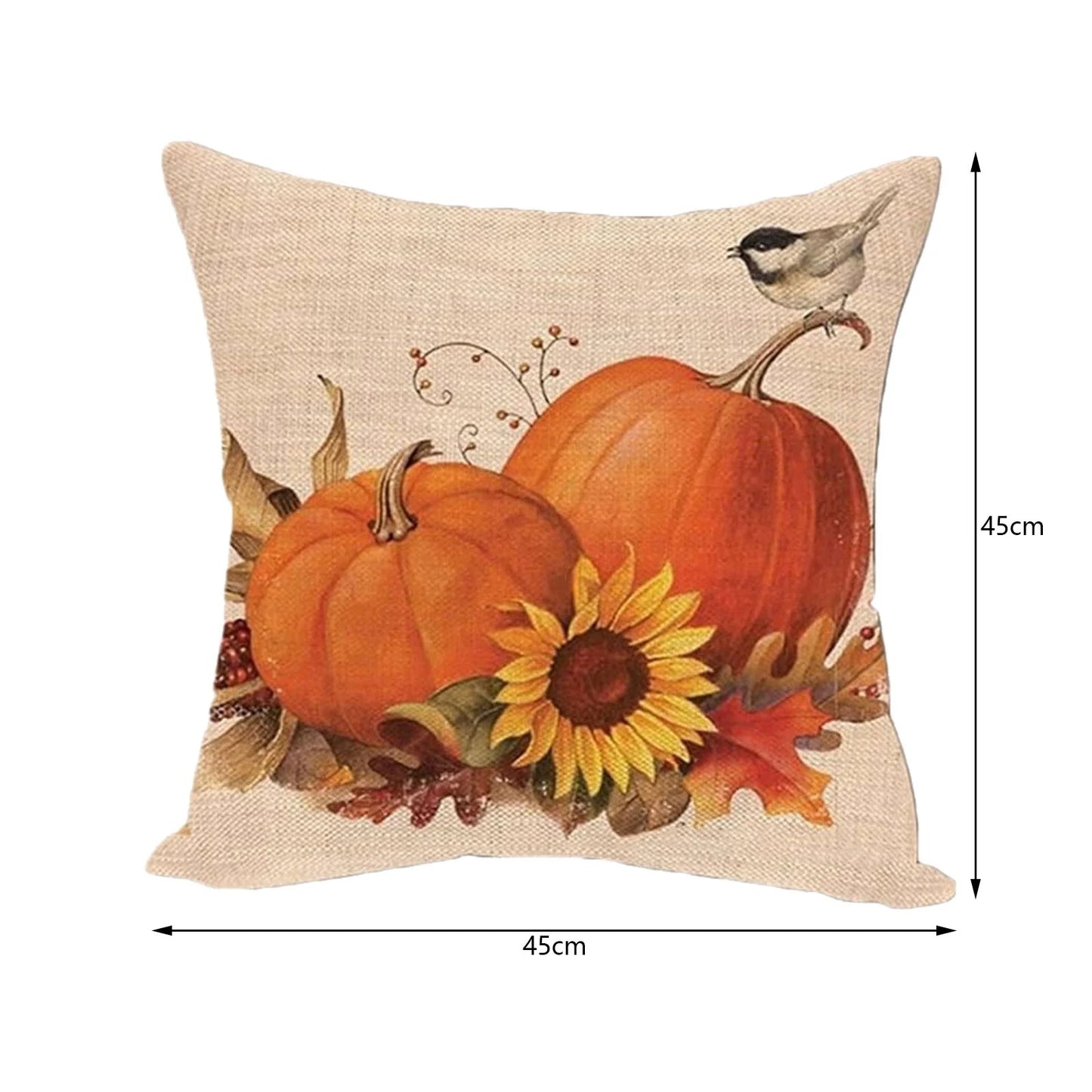 Fall Pillow Covers 18X18 Set of 4 for Fall Decor Pumpkin Maple Leaves Sunflower Vase Outdoor Fall Pillows Decorative Throw Pillows Farmhouse Thanksgiving Autumn Cushion Case