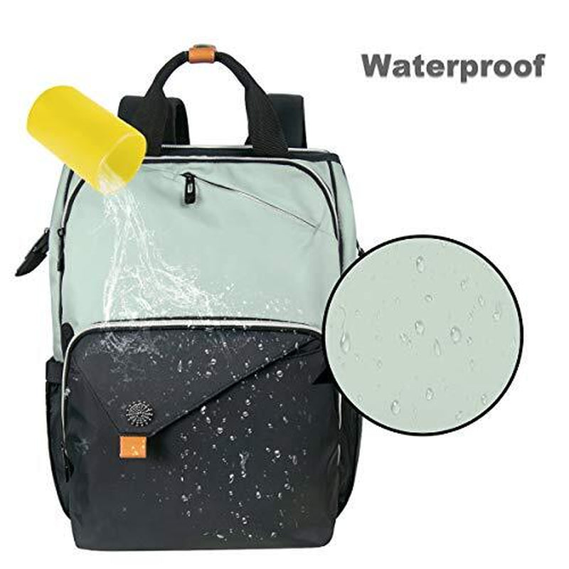 Laptop Backpack, Travel Backpack for Women,Work Backpack, Nurse Green Black