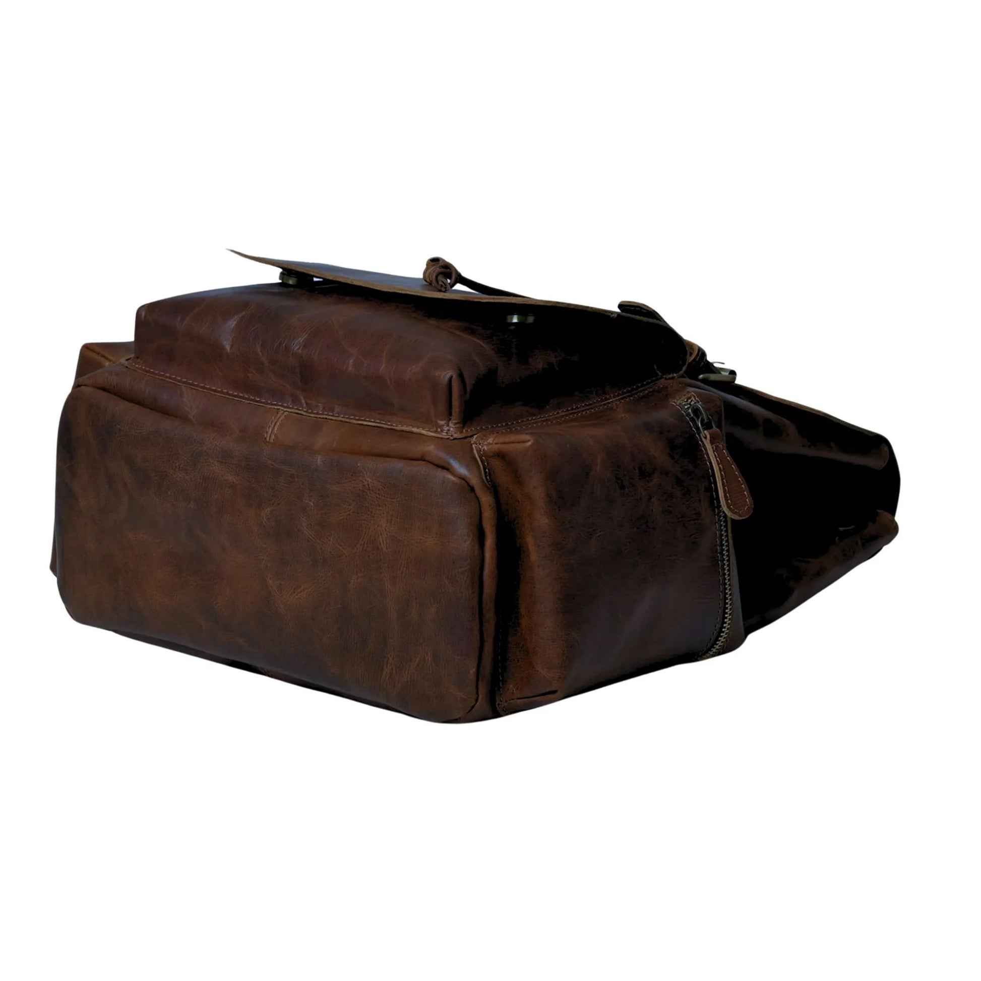 Leather Backpack for Men Laptop Backpack - 16" Collegiate Backpack for Adults