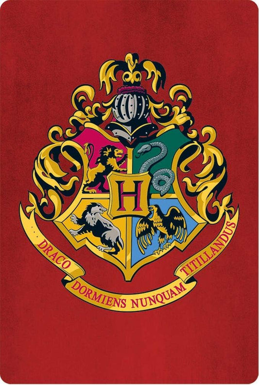 Harry Potter Hogwarts Crest Pocket Notebook with Dot Grid Pages