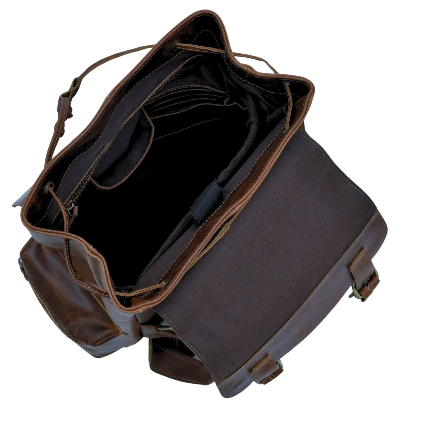 Leather Backpack for Men Laptop Backpack - 16" Collegiate Backpack for Adults
