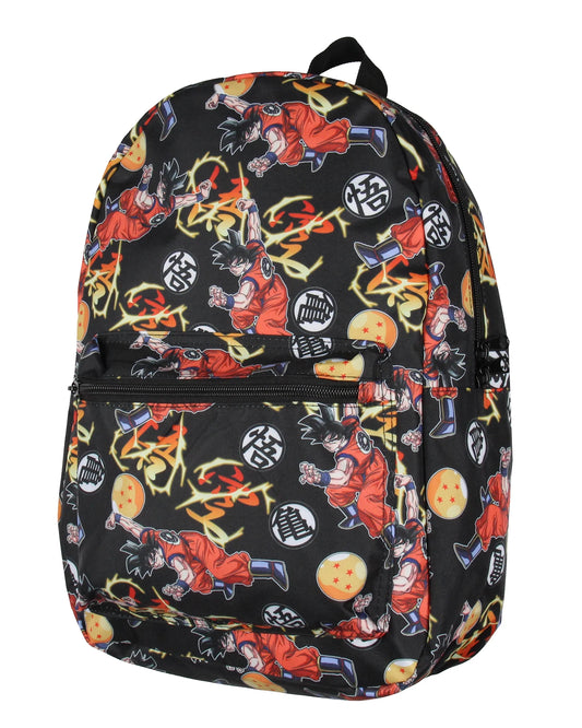 Dragon Ball Z Backpack Character Fighting Stance Backpack Laptop School Travel Backpack
